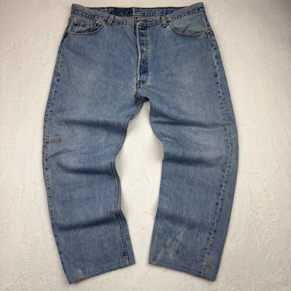 Vintage Levis 501 Mens 40x32 Jeans USA Made distressed Faded Y2K / Grunge Loose